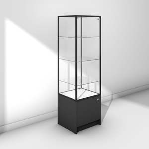 Display Cabinets And Towers: Glass Display Tower On Base Cabinet (DCT006)