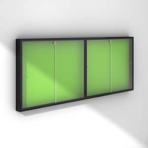 Lockable Noticeboards: Large Glass Lockable Noticeboard (LN002)