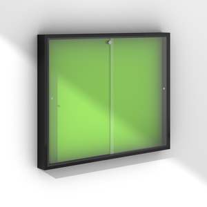 Lockable Noticeboards: Small Glass Lockable Noticeboard (LN001)