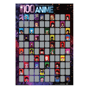 Products: Top 100 Anime Bucket List - Scratch Off Poster Creative Hero NZ