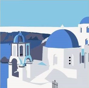 Santorini {20x20} Creative Hero NZ