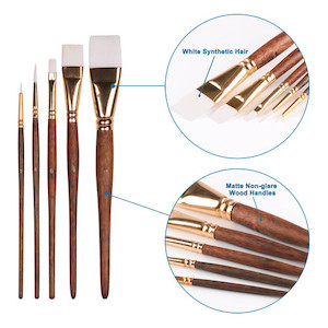 Products: Gold 5 Brush Set Creative Hero NZ