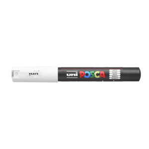 Posca White paint pen - for hiding numbers on your PBN Creative Hero NZ