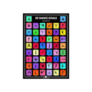 50 Dance Goals Scratch off Poster Creative Hero NZ