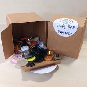 Create Your Own Collage Box: Recycled Buttons