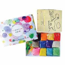 Sandartnz: A5 Sand Art Pack (55 x Cards + Coloured Sand)