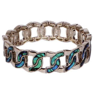 Jewellery: Interlocking Circles Paua Bracelet