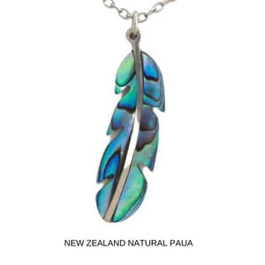 Jewellery: Paua Feather Pendant