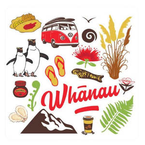 Kiwiana: Whanau Coaster Set