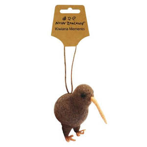 NZ Kiwi Bird Wool Hanging Ornament