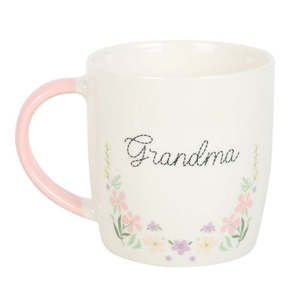 Gifts: Grandma Pastel Floral Mug