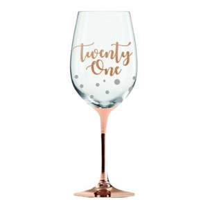 Rose Gold Wine Glass - 21st