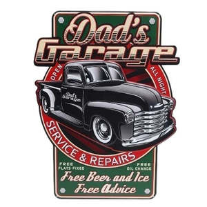 Mancave: Dad's Garage Tin Sign.