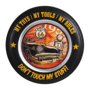 Mancave: Route 66 Tyre Sign With Light