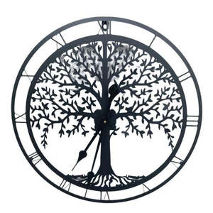 Tree of Life Clock - Black