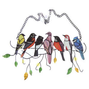 Seven Sitting Birds Wind Chime