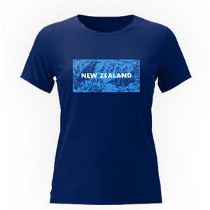 Adults Ladies New Zealand Tui Tee - Navy