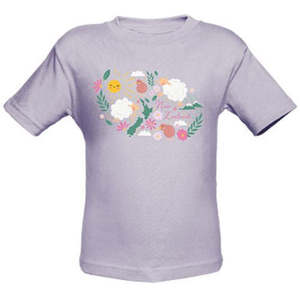Clothing: Kids Sheep & Kiwis Tee - Lilac