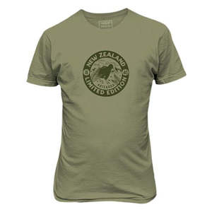 Adults NZ Kiwi Tee - Khaki