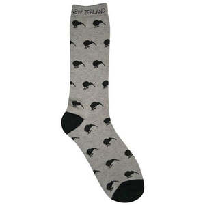 Multi Kiwi Wool Blend Socks - Grey