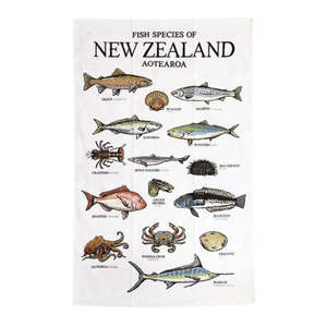 Fish of New Zealand Tea Towel