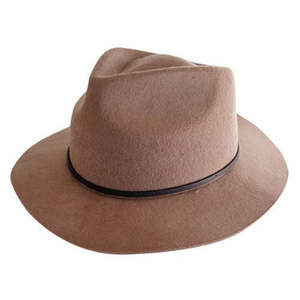 Wool Felt Hat - Brown - Large