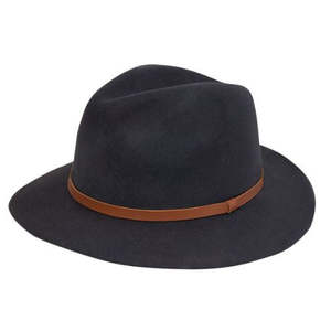Wool Felt Hat - Dark Blue - Large