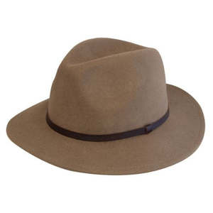 Wool Felt Hat - Light Brown - Small