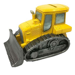 Yellow Bulldozer Money Box