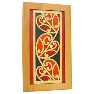 New Zealand Made: Kowhaiwhai Heart Framed Wall Art