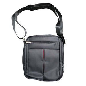 Handbags Wallets: Black Nylon Shoulder Bag