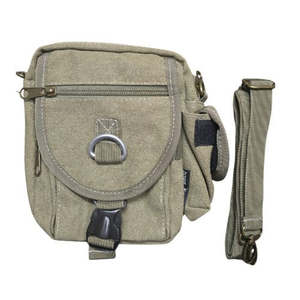 Khaki Canvas Shoulder/Belt Bag