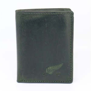 Mens Greenstone Edition Leather Wallet with ID Pocket