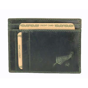 Mens Greenstone Edition Leather Card Wallet
