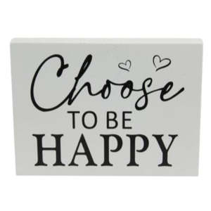 Something Inspirational: Inspirational Happy Plaque - Choose To Be