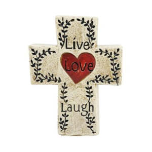 Inspirational Cross Plaque - Live Love