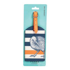 Kiwi Stripe Luggage Tag