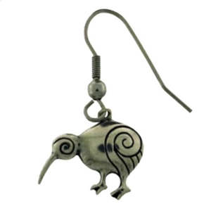 Pewter: Kiwi/Koru Pewter Earrings