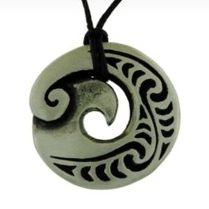 Pewter: Spiral & Koru Pewter Pendant