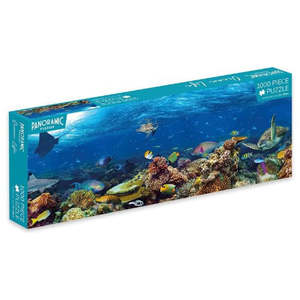 Puzzles Model Games: Ocean Life Panoramic Jigsaw - 1000pc