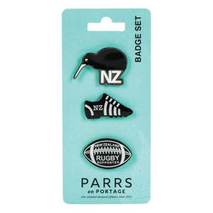 NZ Rugby Black Badge Set of 3