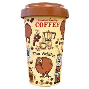 Coffee Kiwis Bamboo Coffee Cup - Large