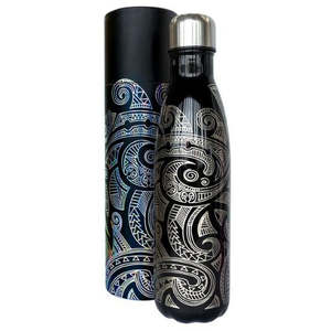 Drink Bottles Travel Mugs: NZ Maori Tattoo Design Thermo Water Bottle