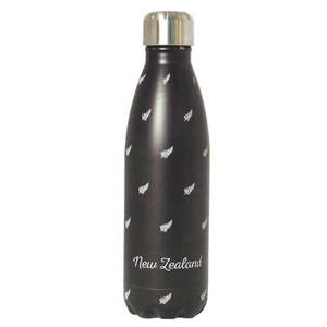 Black White Small Fern Drink Bottle