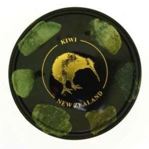 New Zealand Coasters Placemats: New Zealand Kiwi Coaster with Greenstone Pieces