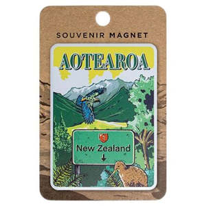 NZ Aotearoa SH1 Retro Magnet