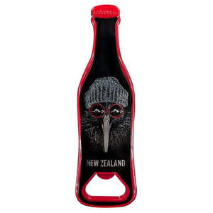 Beanie Kiwi Bottle Opener Bottle Shaped Magnet