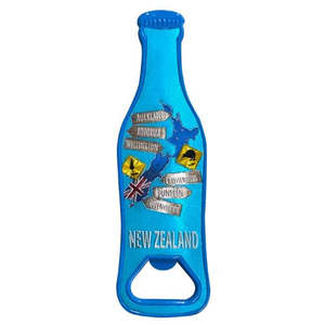 Map & Signs Bottle Opener Bottle Shaped Magnet