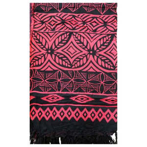 Sarong Pacifica Bold Print - Red & Black