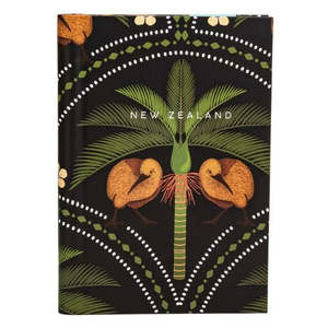 Stationery: Kiwi Tropics with Nikau's Black Spiral Notebook